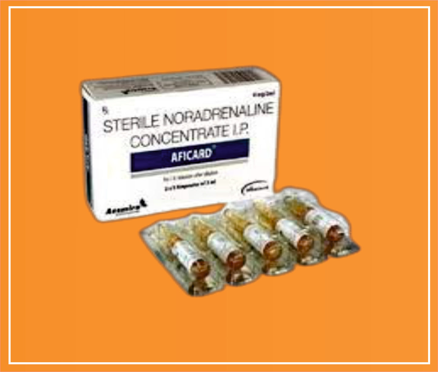 Aficard 4Mg/2Ml ( Norepinephrine (4Mg/2Ml) ) by Naprod