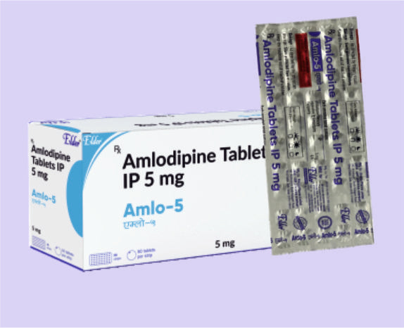 AMLO 5 TABS (BLISTER) 15'S ( Amlodipine 5MG ) by Elder