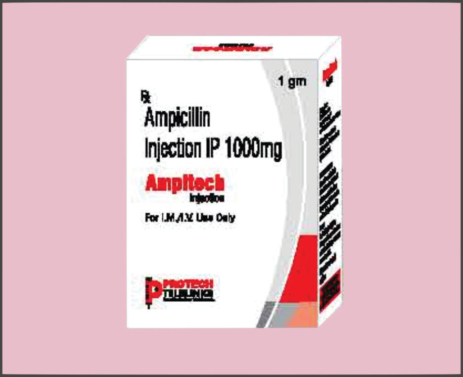 Ampitech-1000 Mg (10 Ml) Ampicillin 1 G By Protech