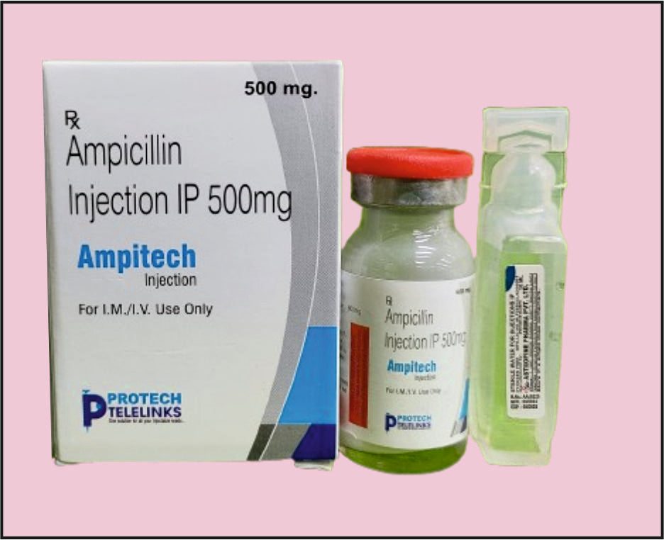 Ampitech-500 Mg (20 Ml) Ampicillin 500 Mg By Protech