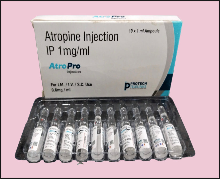 Atropro 1 Ml (1 Ml) Atropine 0.6 Mg/Ml By Protech