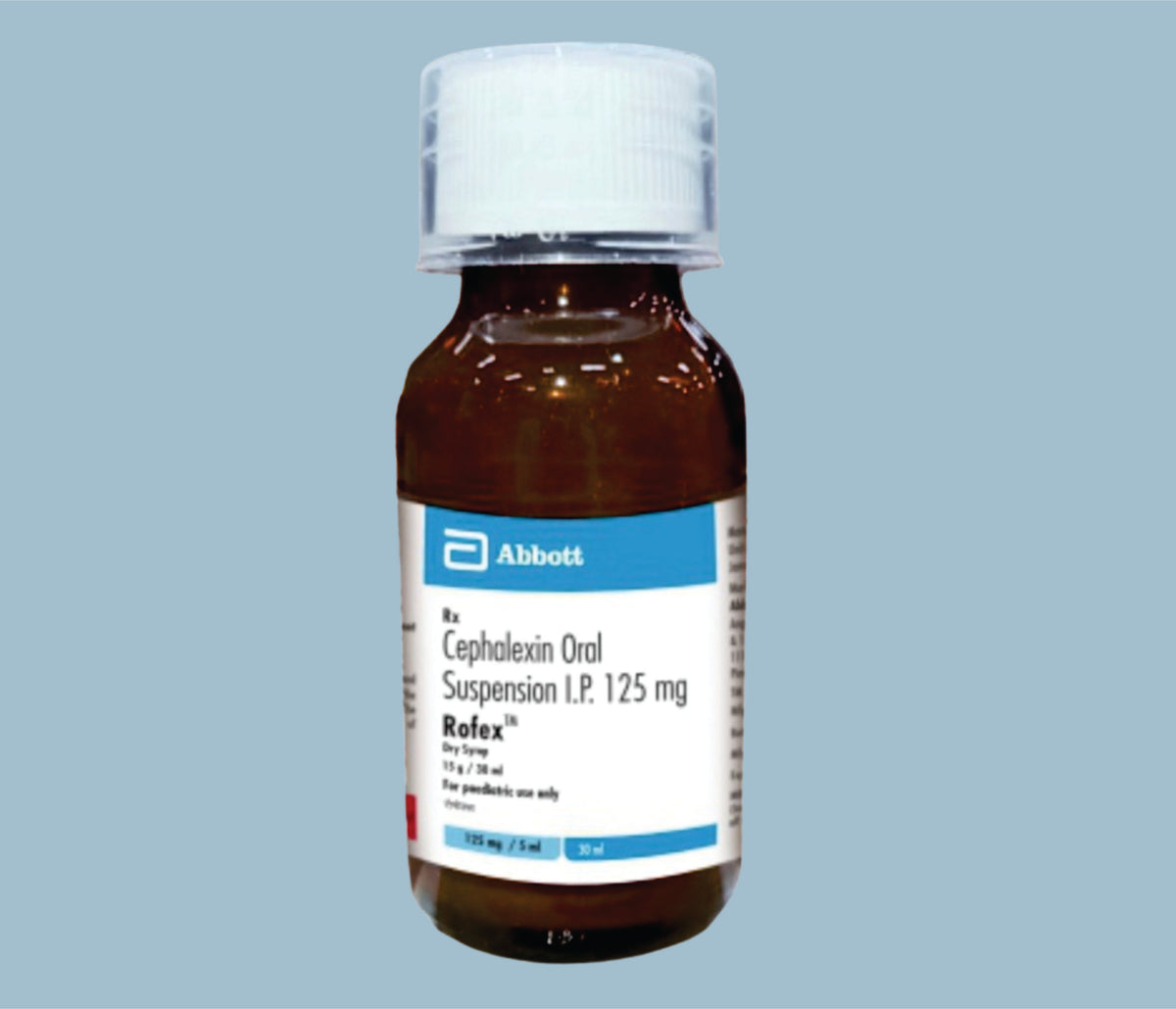 Rofex Dry Syrup 30ml (120x30ml) Cephalexin 125 mg Dry Syr by Abbott