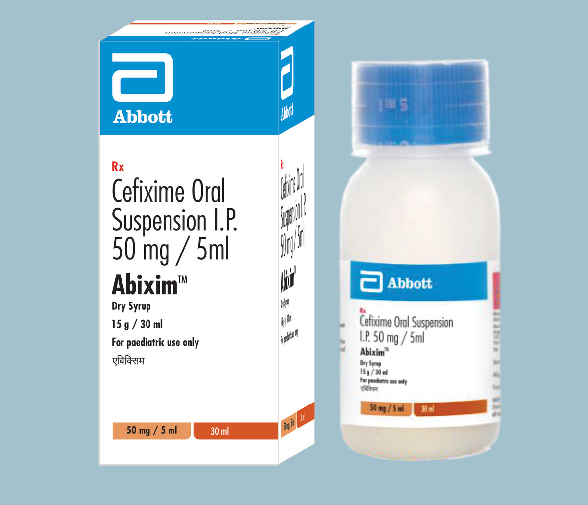 Abixim DS 30ml (8x25x30ml) Cefixime 50 mg by Abbott