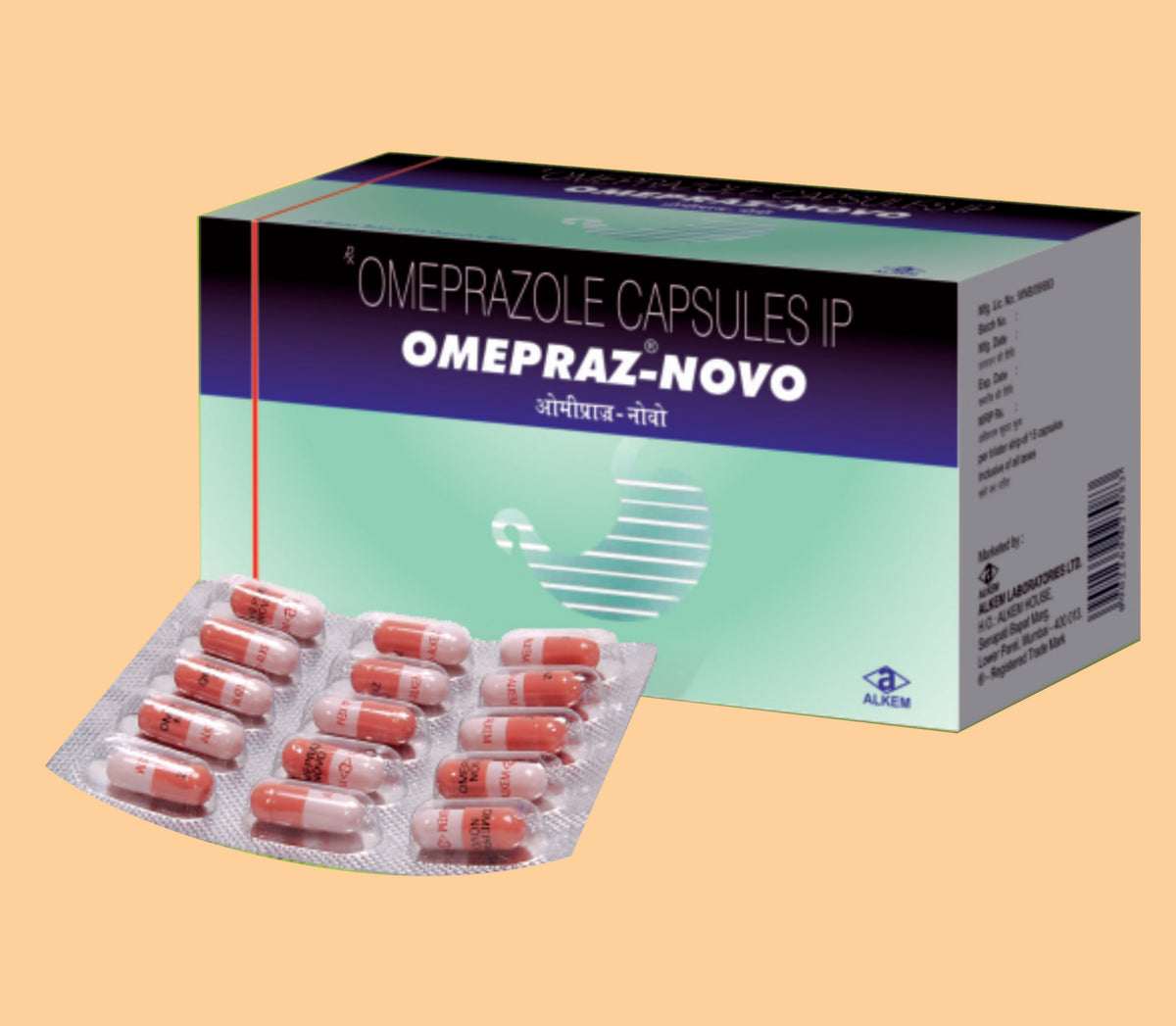 Omepraz Novo (15'S) (15'S) Omeprazole 20 Mg By Alkem