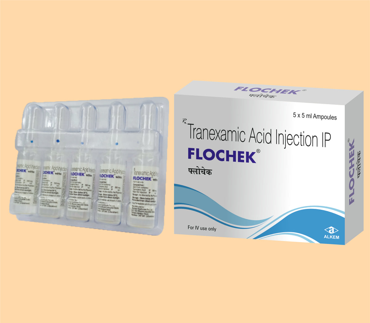 Flochek Inj (5Ml) (5Ml) Tranexamic Acid 500 Mg By Alkem