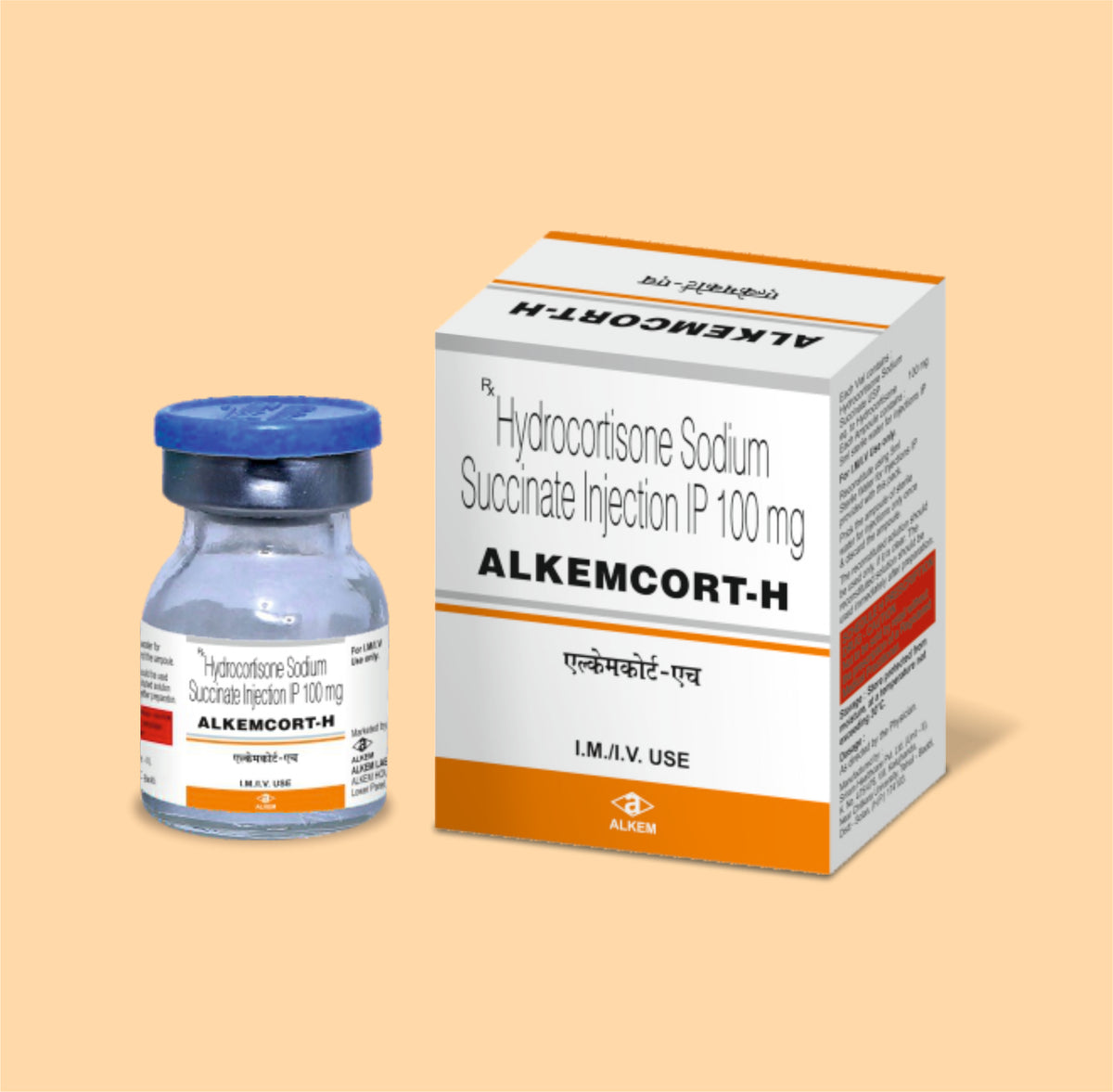 Alkemcort-H (7.5Ml) (7.5 Ml Vial) Hydrocortisone Sodium Succinate 100 Mg By Alkem