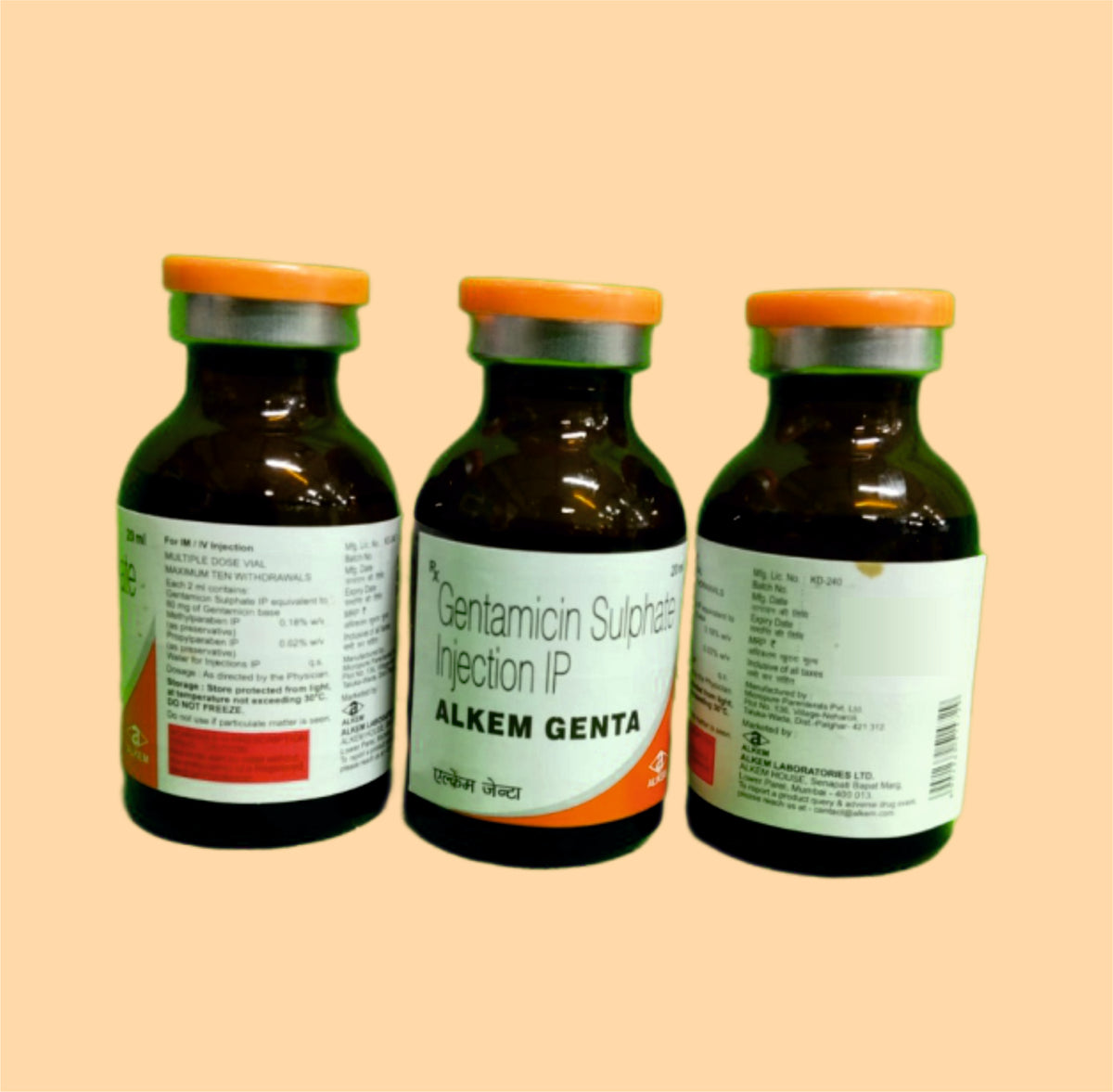 Alkem Genta (20Ml) (20 Ml Vial) Gentamicin 40 Mg By Alkem