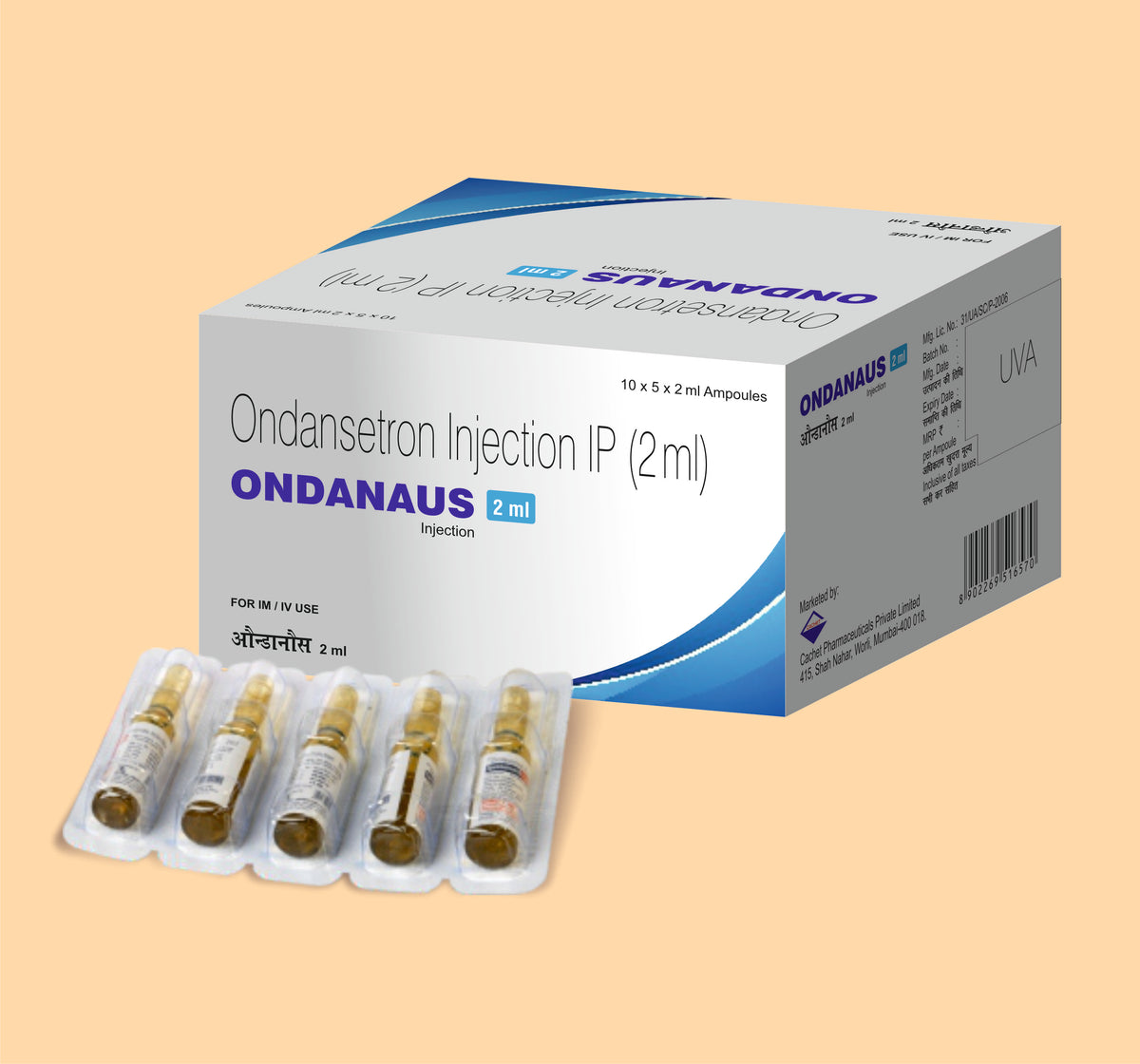 Ondanaus Injection (2Ml Ampoule) (2Ml) Ondansetron Hydrochloride 2 Mg By Alkem