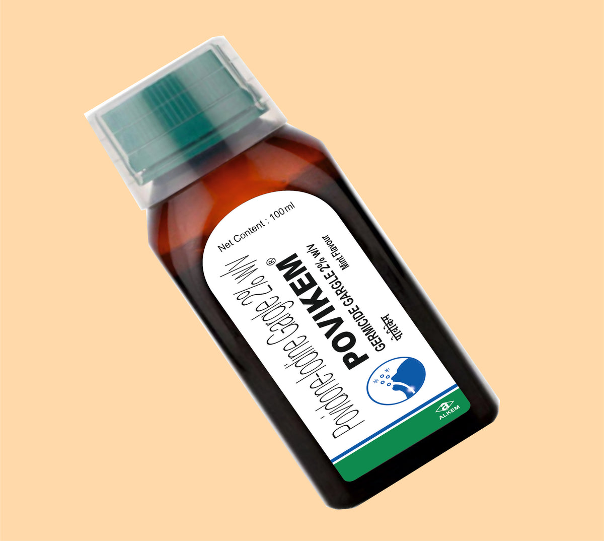 Povikem Gargle (100Ml) (100Ml) Povidone Iodine By Alkem