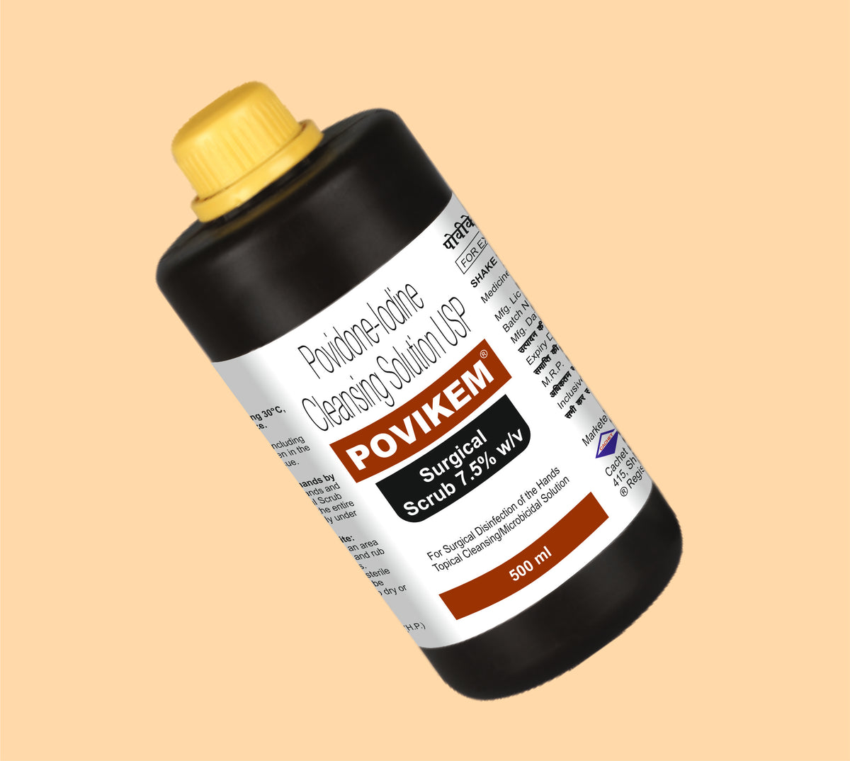 Povikem Scrub (500Ml) (500 Ml) Povidone Iodine By Alkem