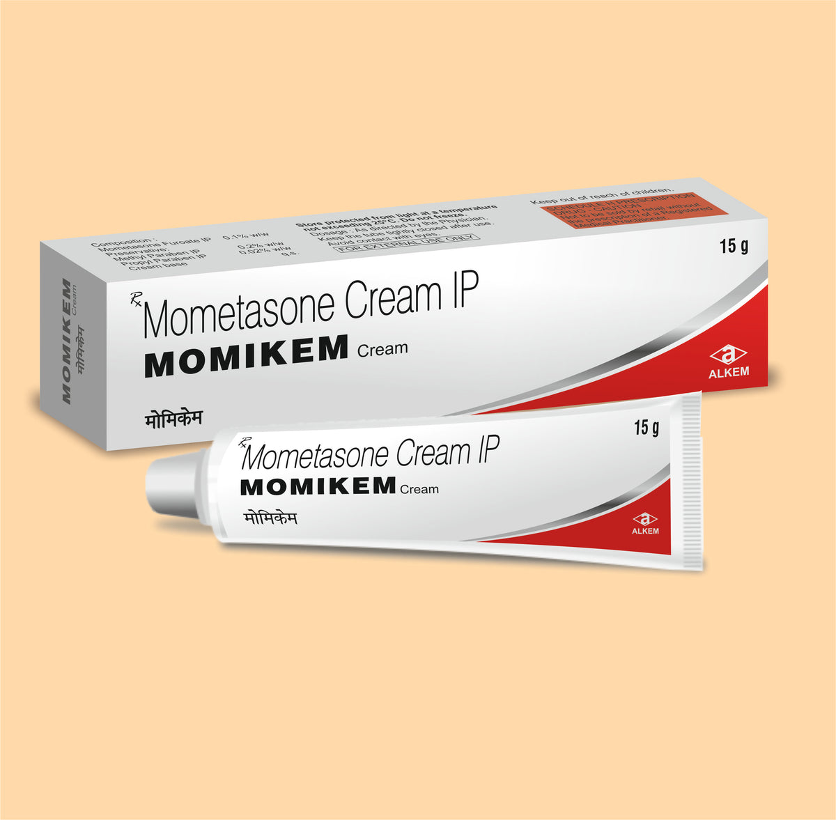 Momikem Cream (15G) (15 G) Mometasone Furoate 0.1% W/W By Alkem
