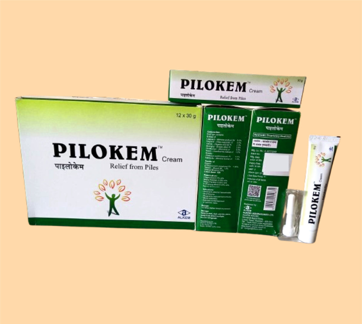 Pilokem Cream (30 Gm) Ayurvedic Piles Cream By Alkem