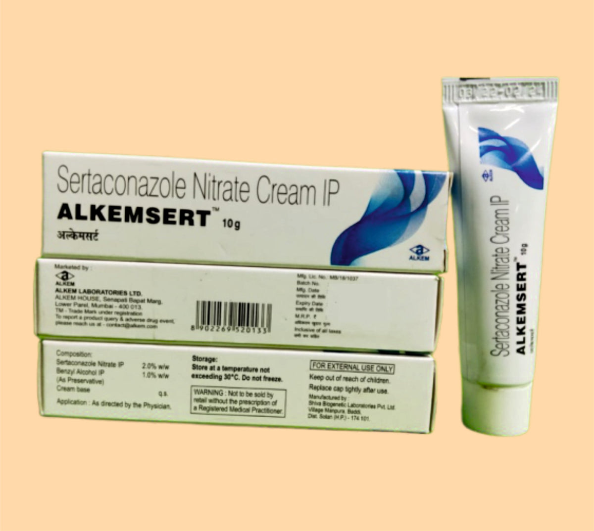 Alkemsert Cream (10G) (10Gm) Sertaconazole Nitrate 2% W/W By Alkem