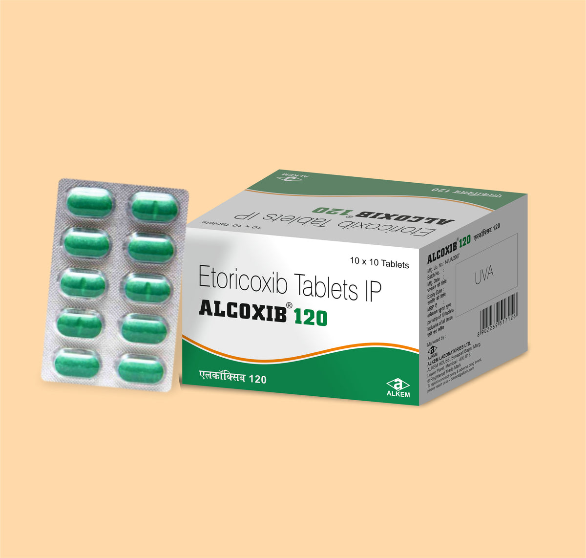 Alcoxib 120 (10'S) (10'S) Etoricoxib 120 Mg By Alkem