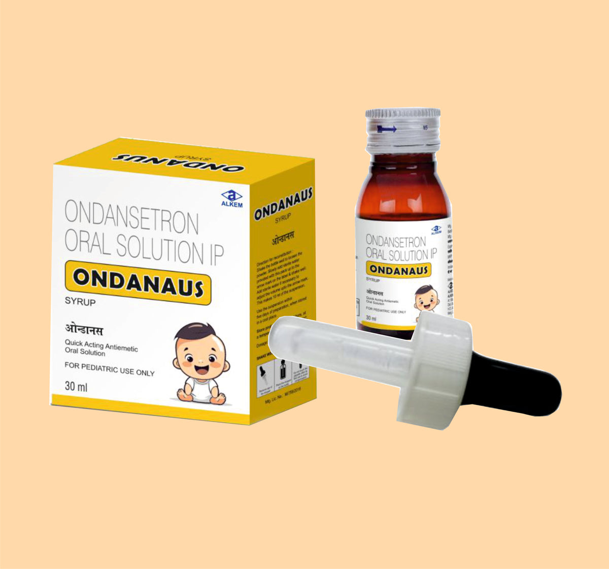 Ondanaus Syrup (30 Ml) Ondansetron 2 Mg By Alkem