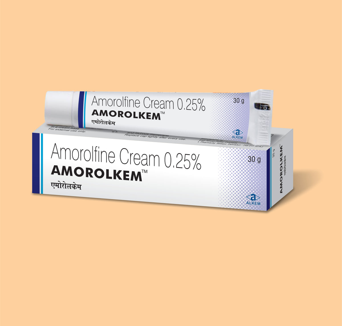 Amorolkem Cream (30 Gm ) (30 Gm) Amorolfine 0.25% By Alkem