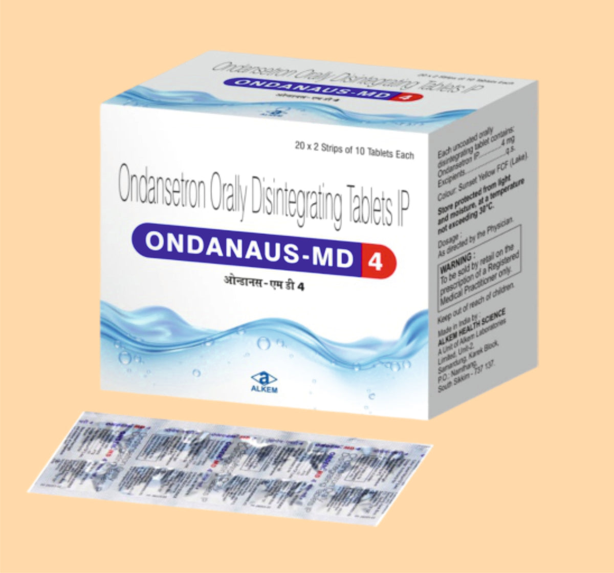 Ondanaus Md 4 Tab (10S) Ondansetron Hydrochloride 4 Mg By Alkem