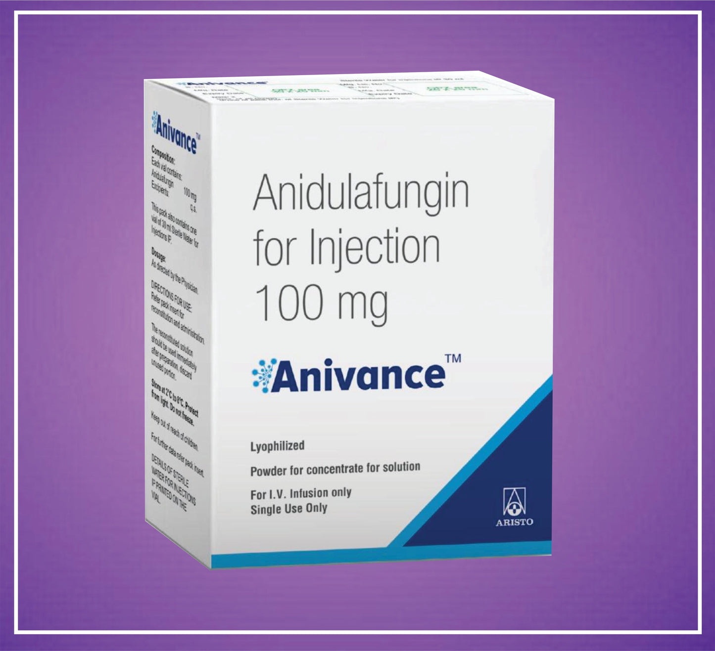 ANIVANCE 100 mg Injection (Anidulafungin 100)