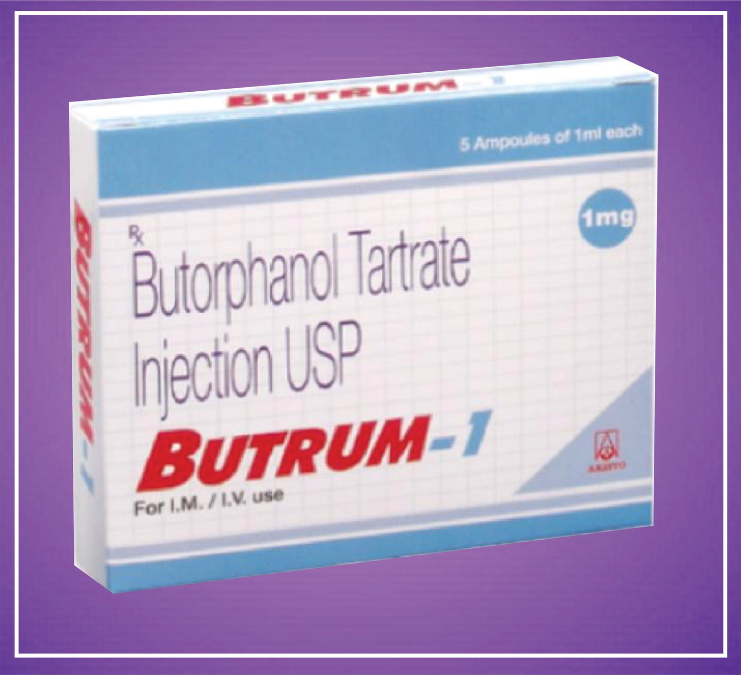 BUTRUM 1mg ( Butorphanol tartrate 1mg inj)