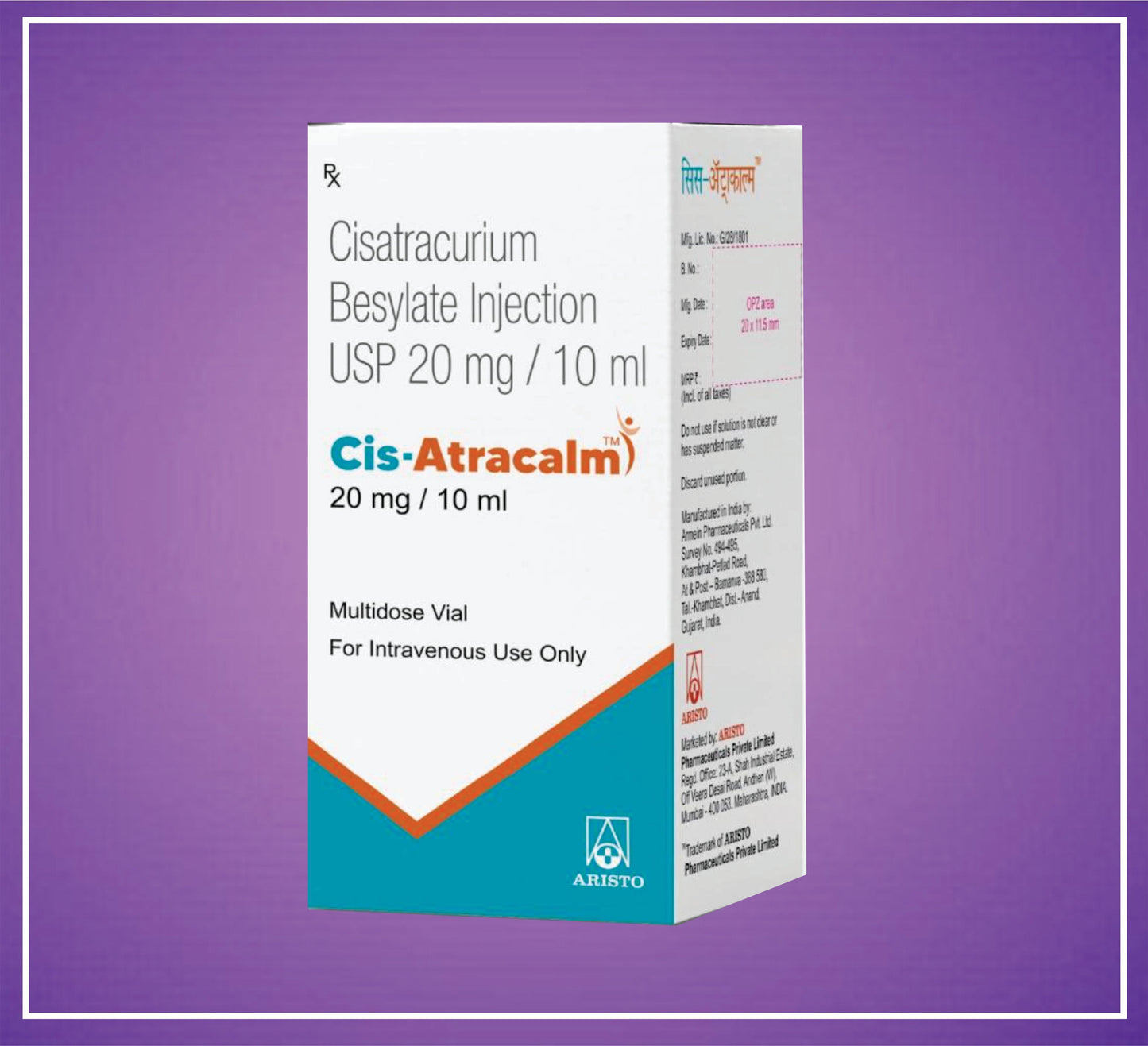 CISATRACALM 20 ( Cistracurium besylate ) by Aristo