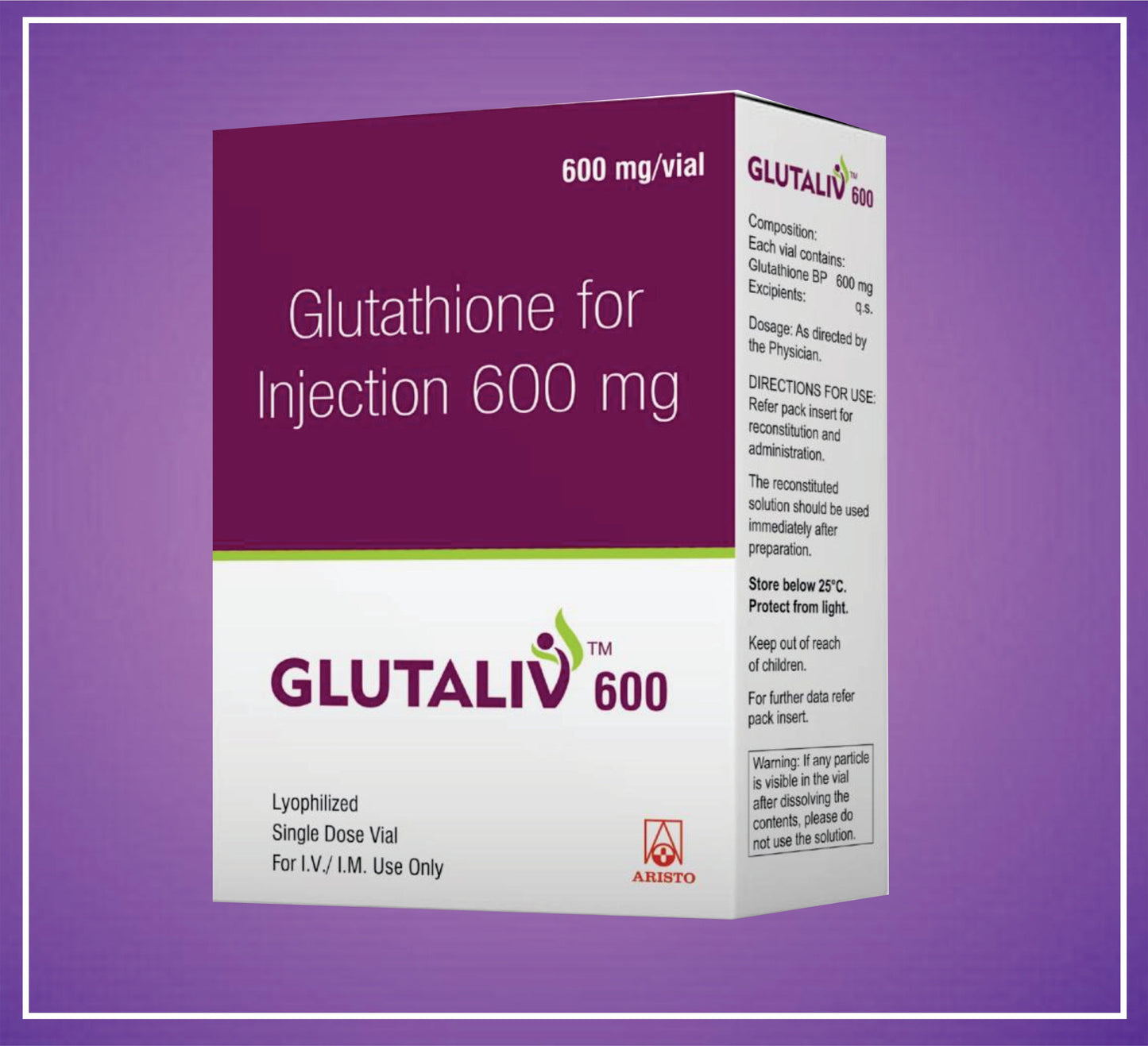 GLUTALIV 600mg (Glutathione 600 mg inj)