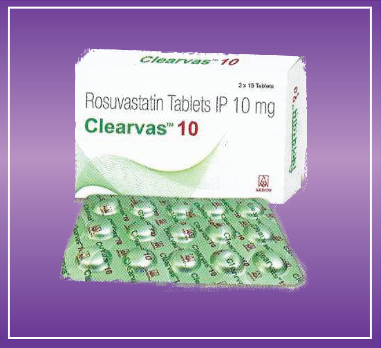 Clearvas 10 Tab (10x2x15) Rosuvastatin 10mg