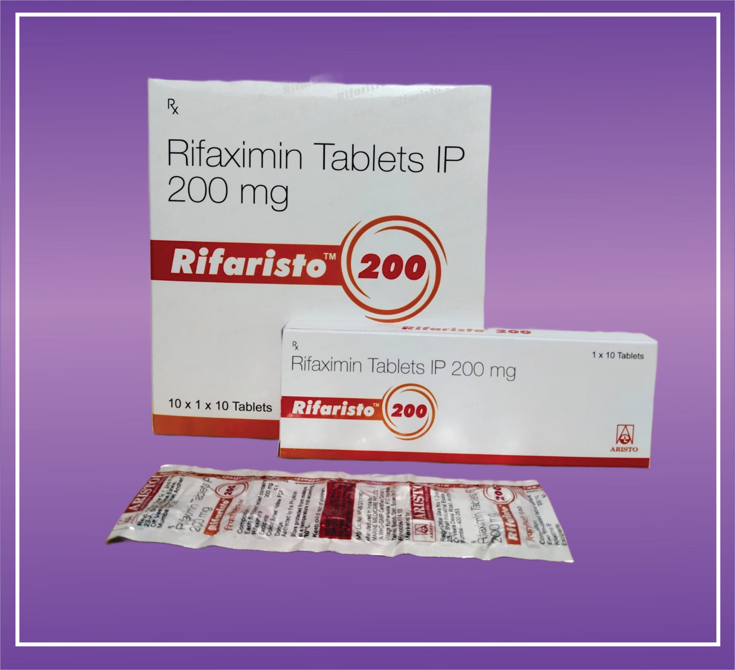 Rifaristo 200 Tab (10x1x10) Rifaximin 200mg