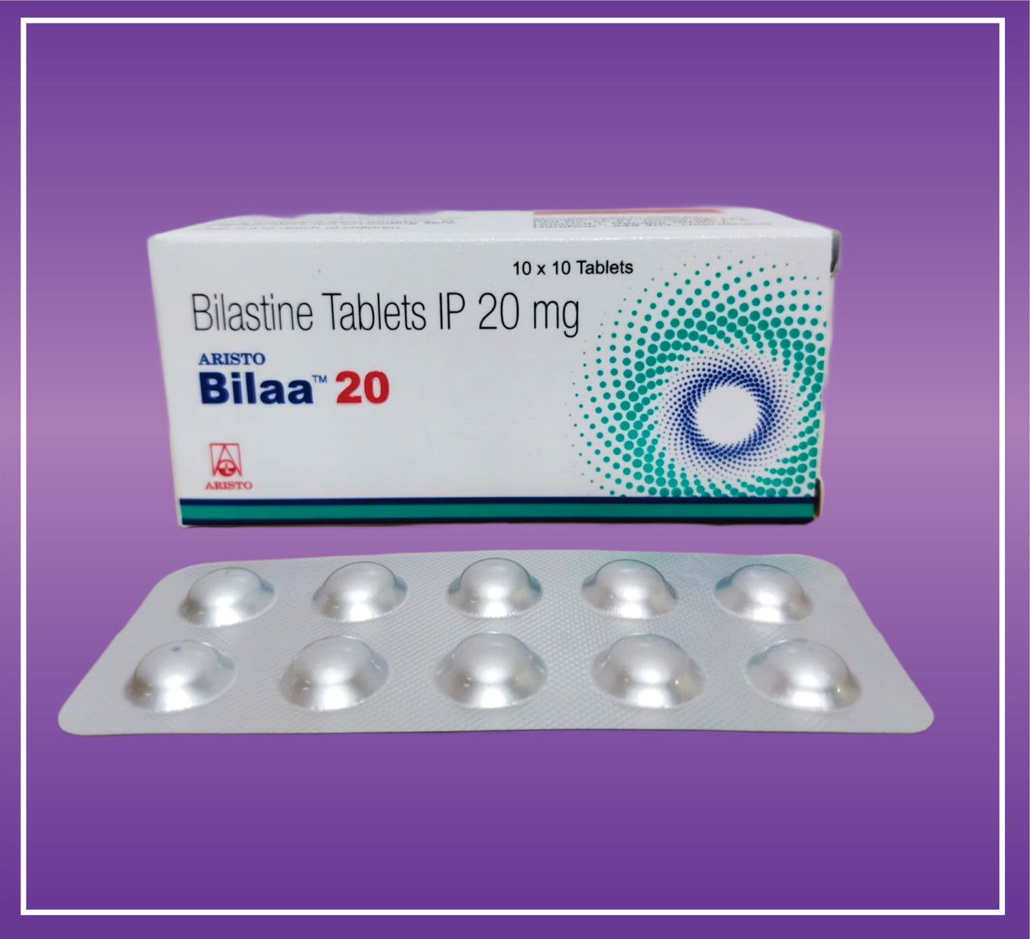 Aristo Bilaa 20 Tab (10x10) Bilastine 20mg