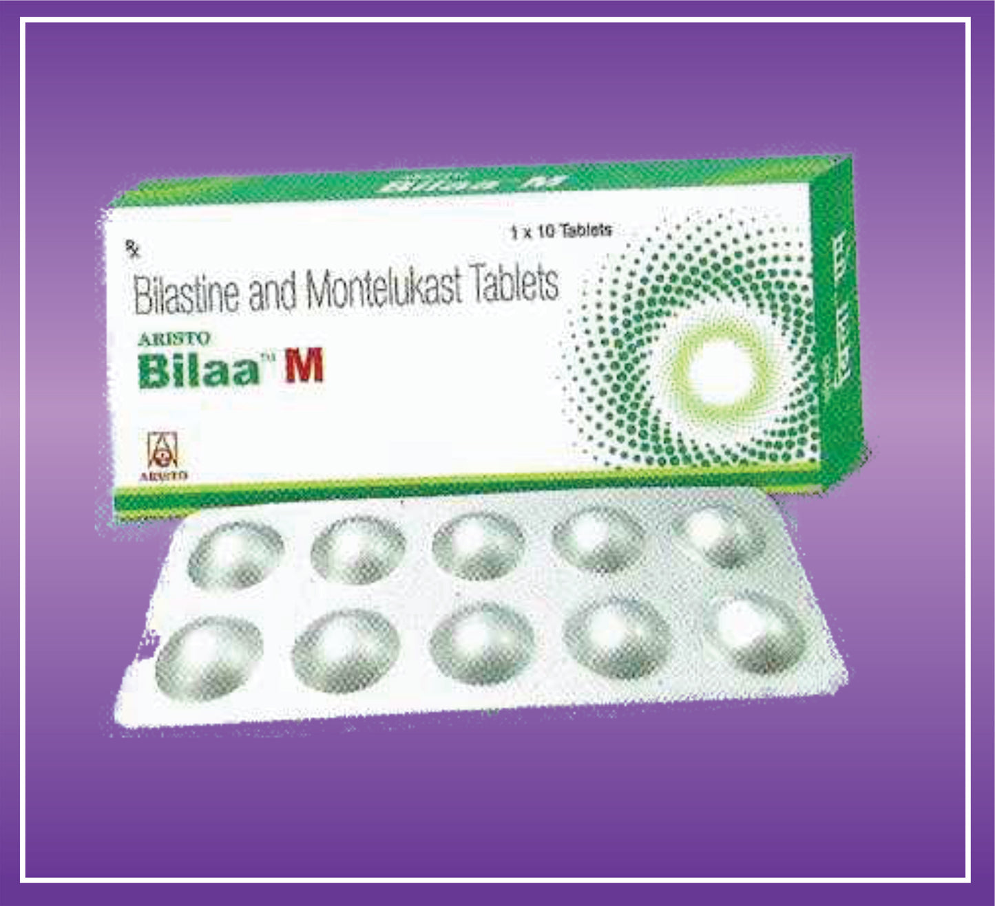 Aristo Bilaa-M Tab (10x1x10) Bilastine 20mg + Montelukast 10mg