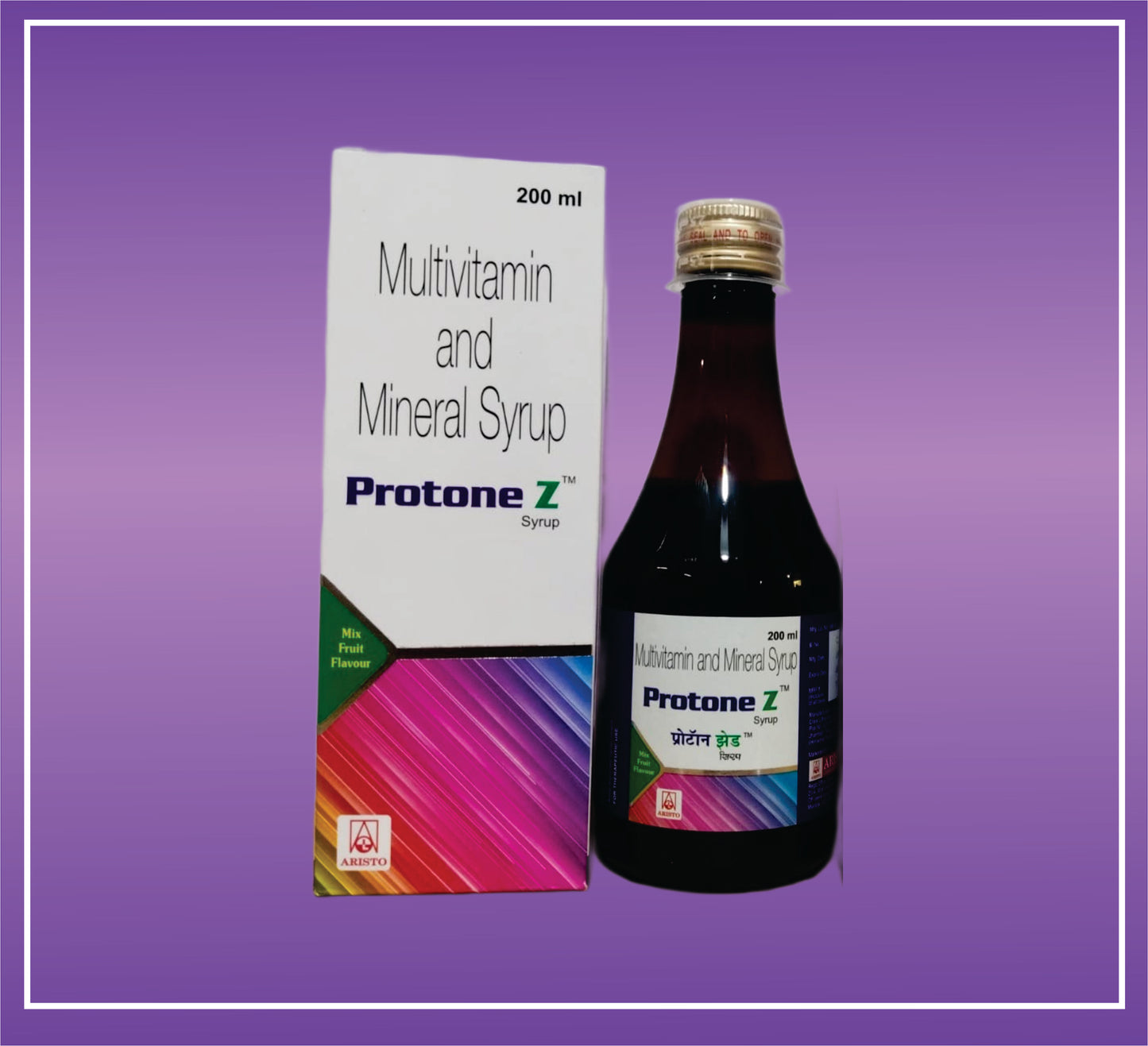 Protone Z Syrup (200ml) Multivitamin & Mineral with Zinc