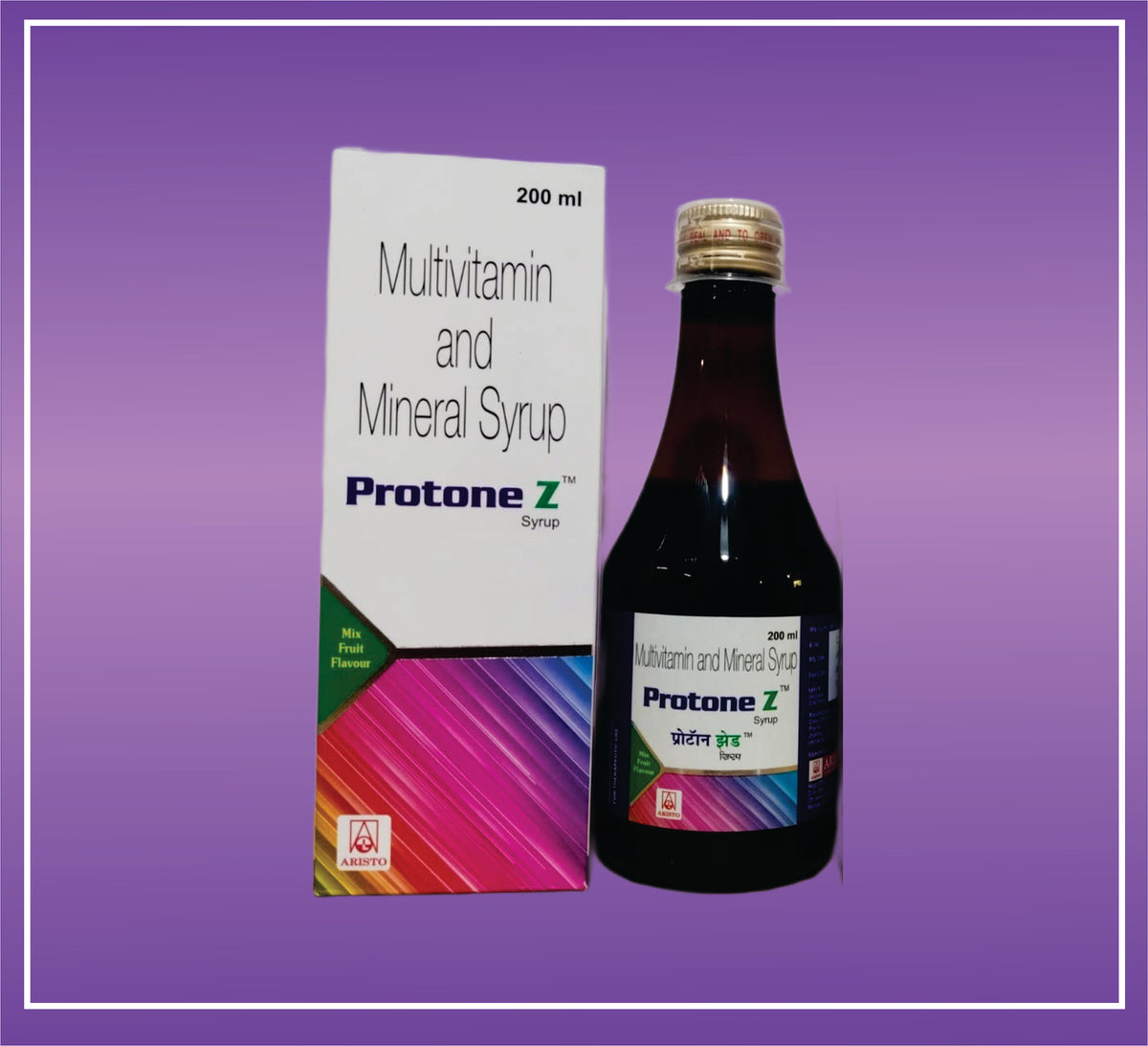 Protone Z Syrup (200ml) Multivitamin & Mineral with Zinc by Aristo