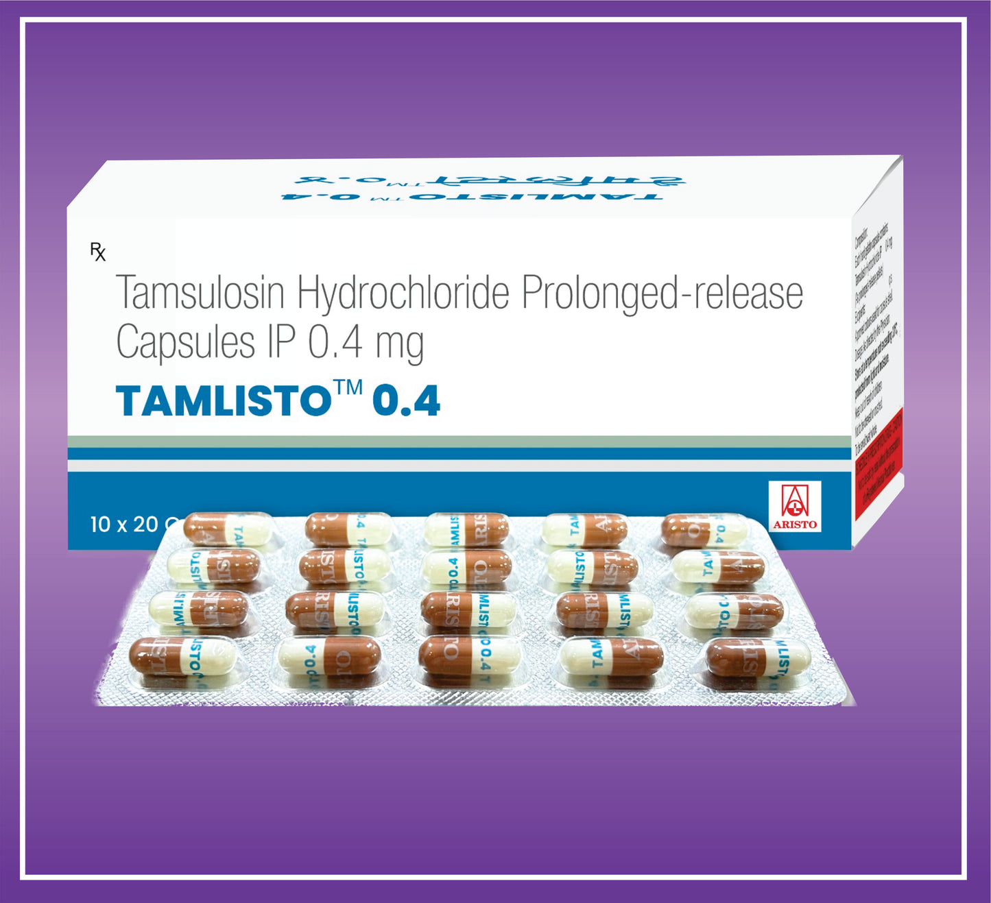 Tamlisto 0.4 Cap (10x20) Tamsulosin Hydrochloride Prolonged Release 0.4 mg