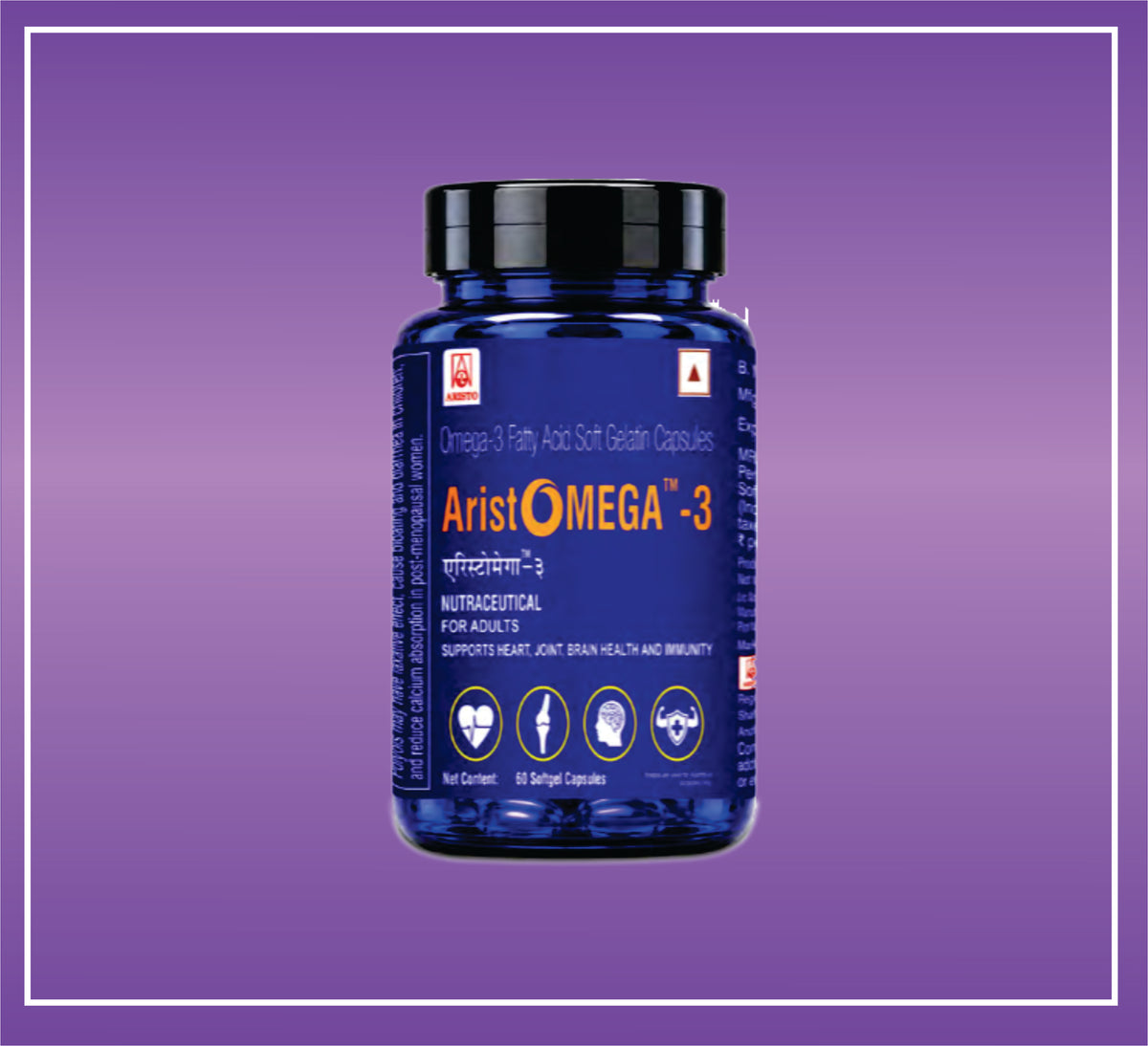 Aristomega-3 Cap (60 Cap) Omega-3 Fatty Acid Soft Gelatin Cap by Aristo