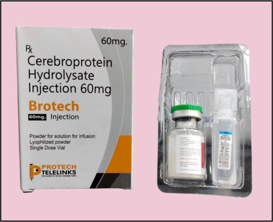Brotech-60 (Vial) Cerebroprotein 60 Mg By Protech