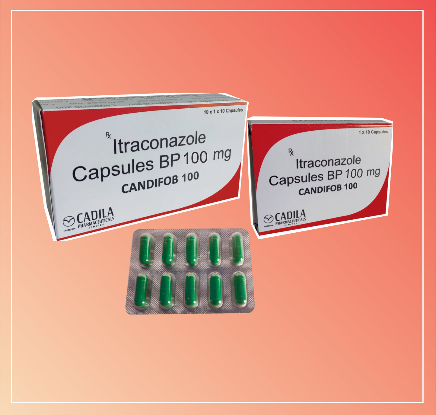 CANDIFOB 100MG CAP (Itraconazole 100 mg)