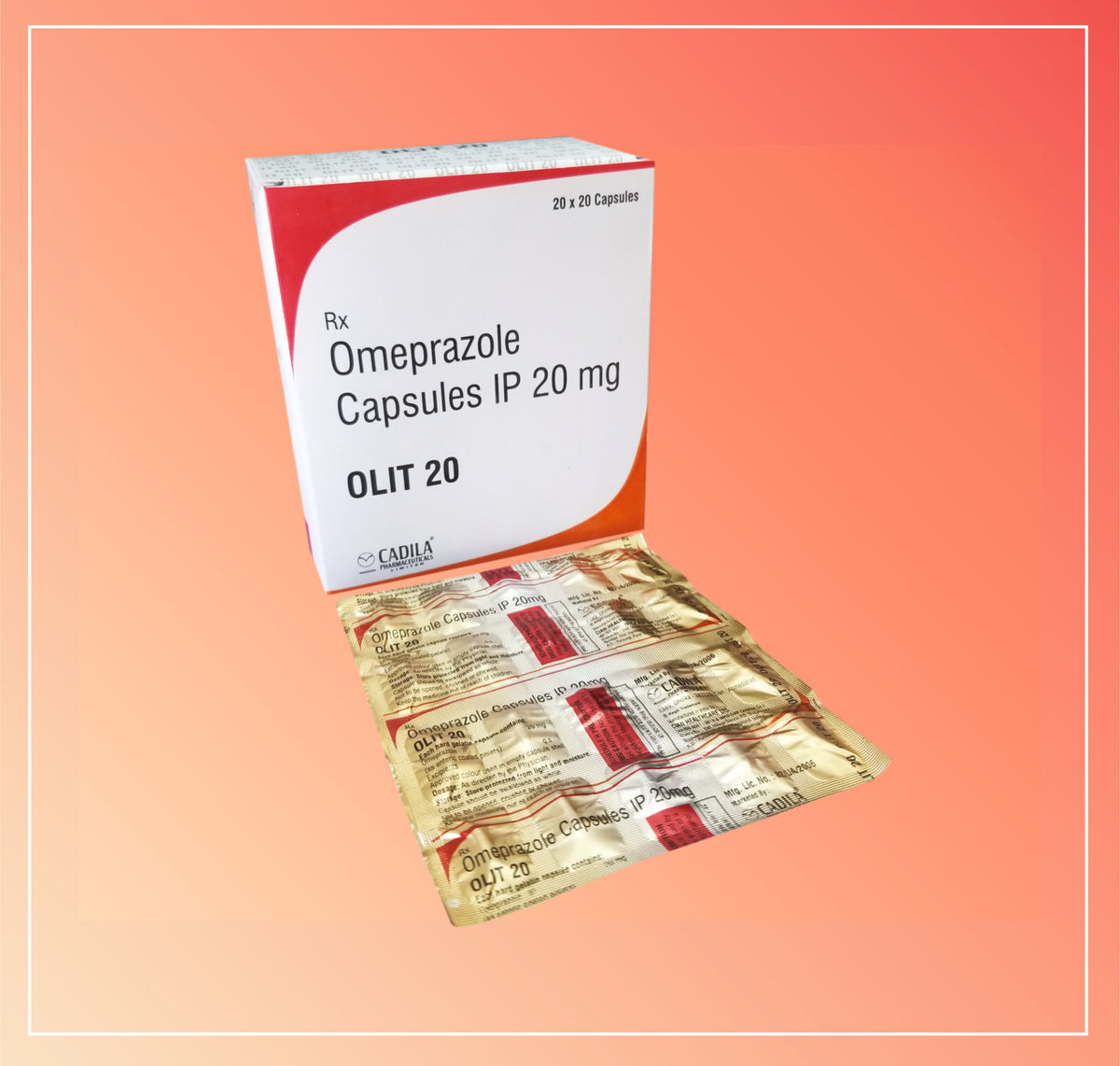 Olit 20 Cap (20X20 C) Omeprazole 20Mg By Cadila