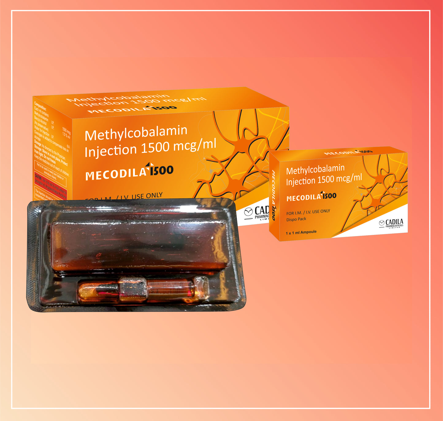MECODILA 1500 AQ PFS (Mecobalamin 1500 mcg 1 ml - Prefilled Syringe)