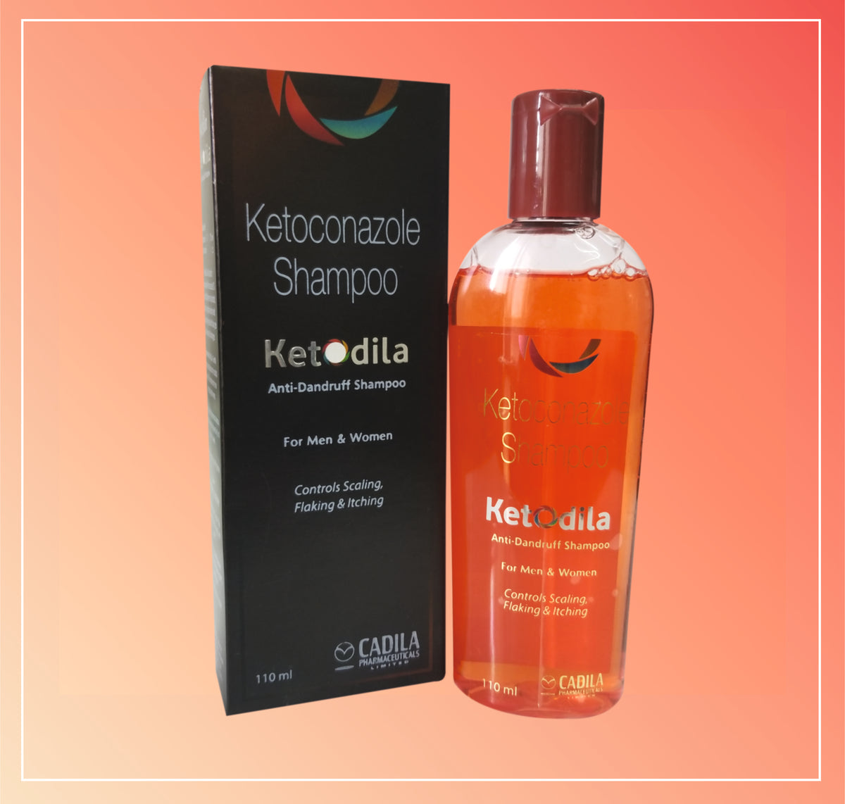 Ketodila Shampoo (110 Ml) Ketoconazole 2% W/V By Cadila