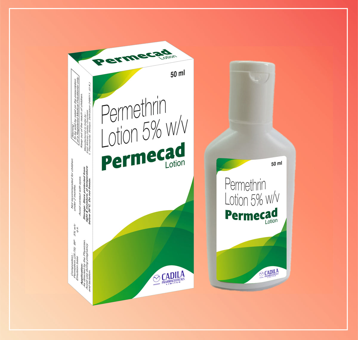 Permecads Lotion 50 Ml (50 Ml) Permethrin Lotion 5% By Cadila