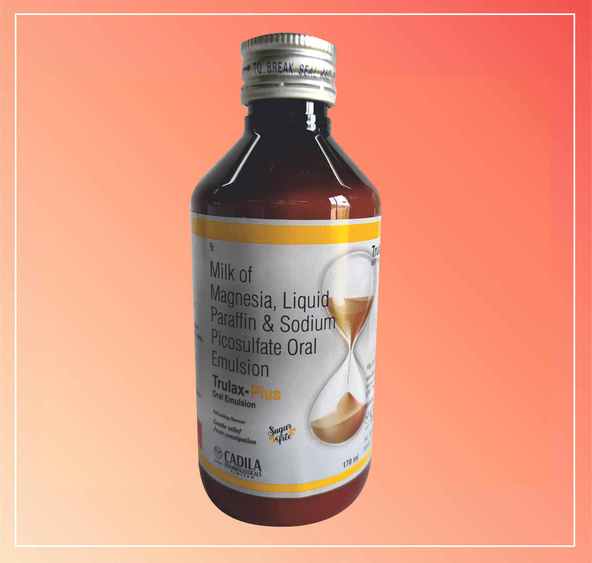 Trulax Plus 170 Ml (170Ml) Liquid Paraffin 1.25 Ml + Milk Of Magnesia 3.75 Ml + Sodium Picosulfate 3.33 Mg By Cadila