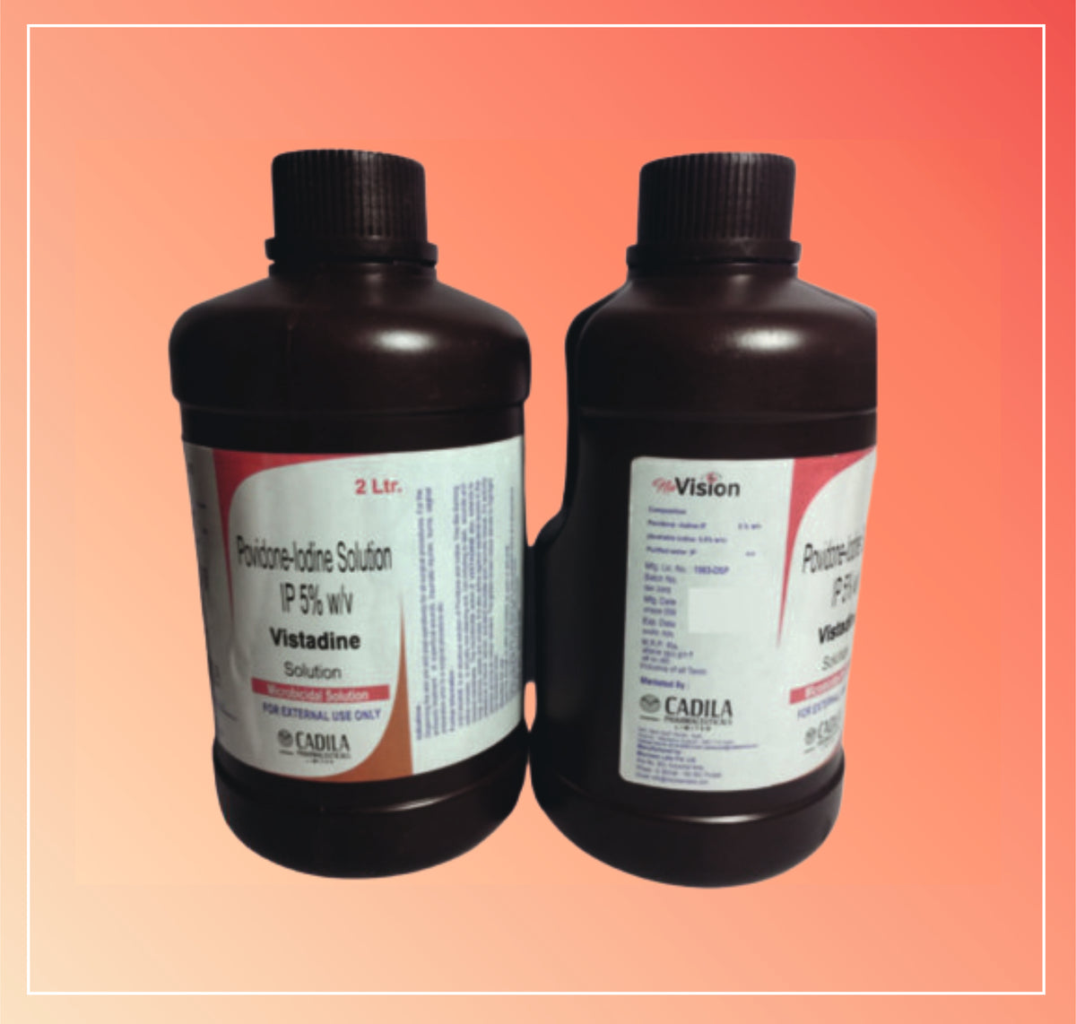 Vistadine 2 Ltr (2 Ltr) Povidone Iodine 5% By Cadila