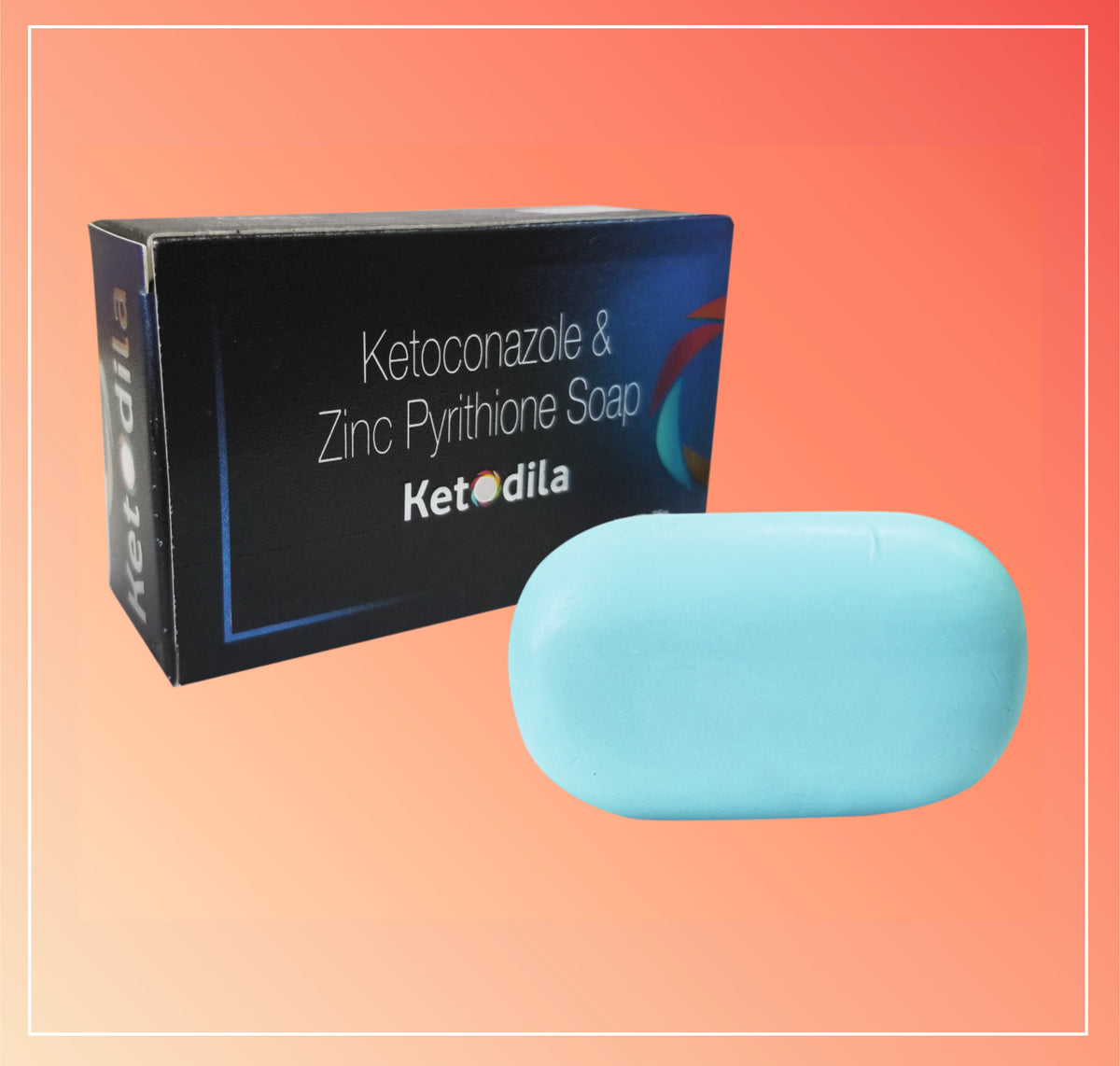 Ketodila Soap (75 Gm) Ketoconazole 1% + Zinc Pyrithione 1% By Cadila