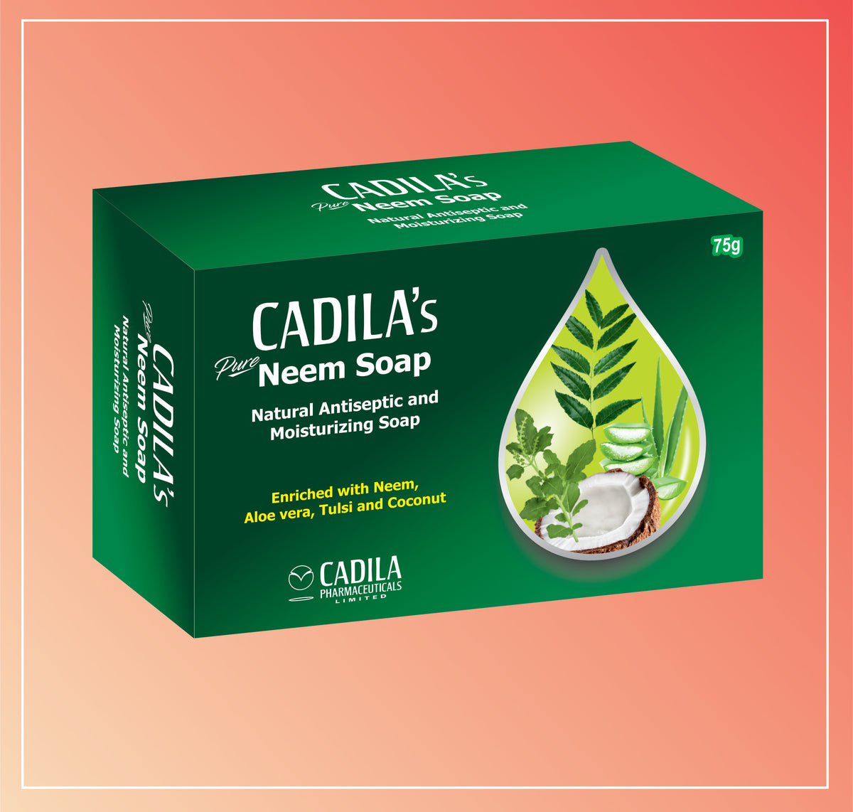 Cadila'S Pure Neem Soap 75 Gm (75 Gm) Neem Soap By Cadila