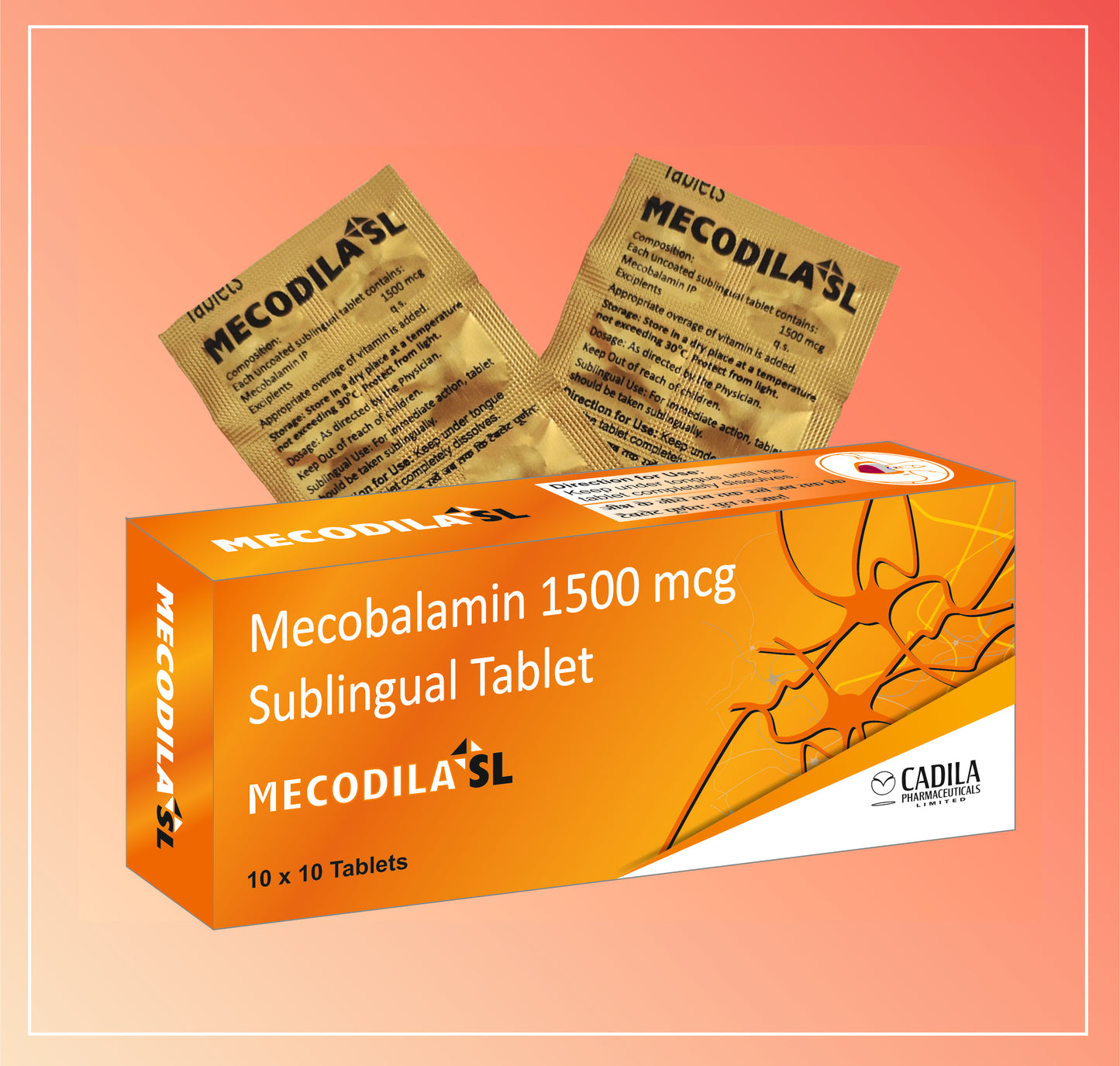 MECODILA SL TAB 10X10 T (Mecobalamin 1500 mcg )