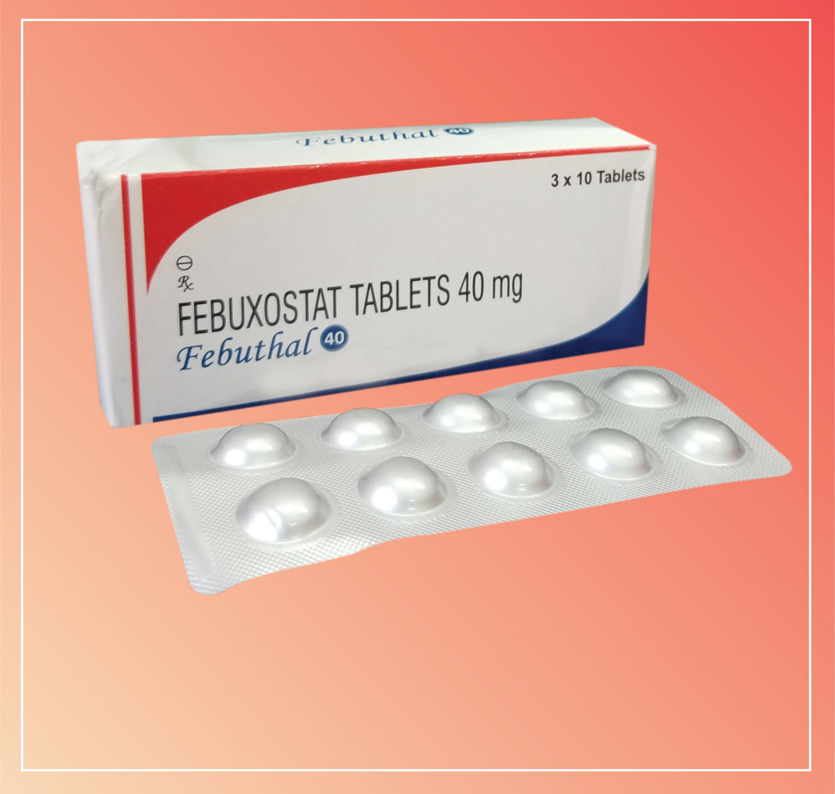 Febuthal 40 (5X3X10 T) Febuxostat 40 Mg By Cadila