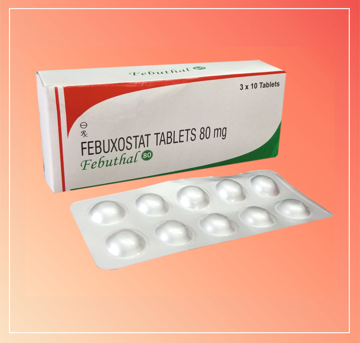 Febuthal 80 (5X3X10 T) Febuxostat 80 Mg By Cadila