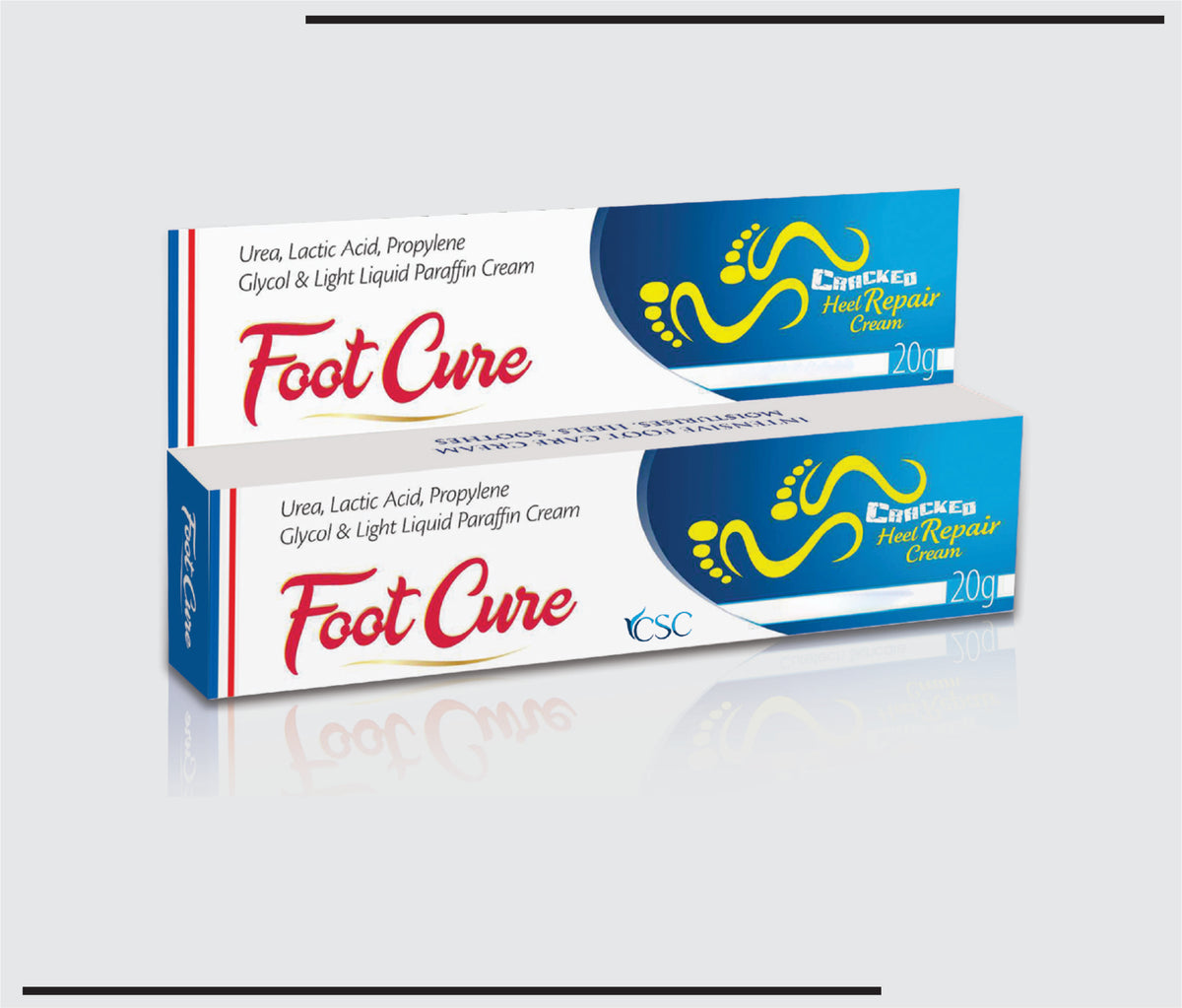 Footcure (20g) Urea 10% + Lactic Acid 10% + Prop. Glycol 10%+ LLP 10% by Csc
