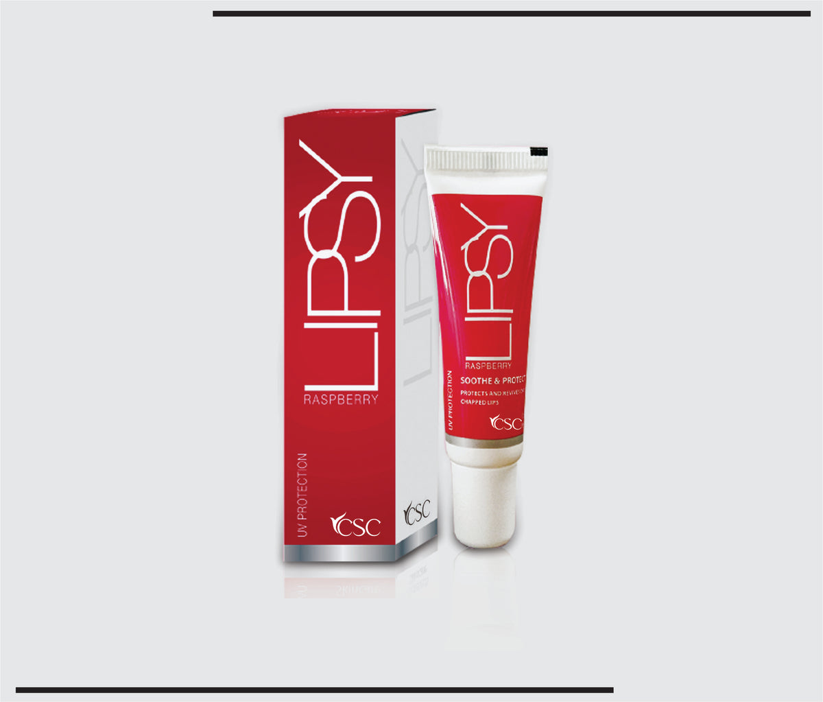 Lipsy (10g) Raspberry Flavour Lipbalm with SPF by Csc