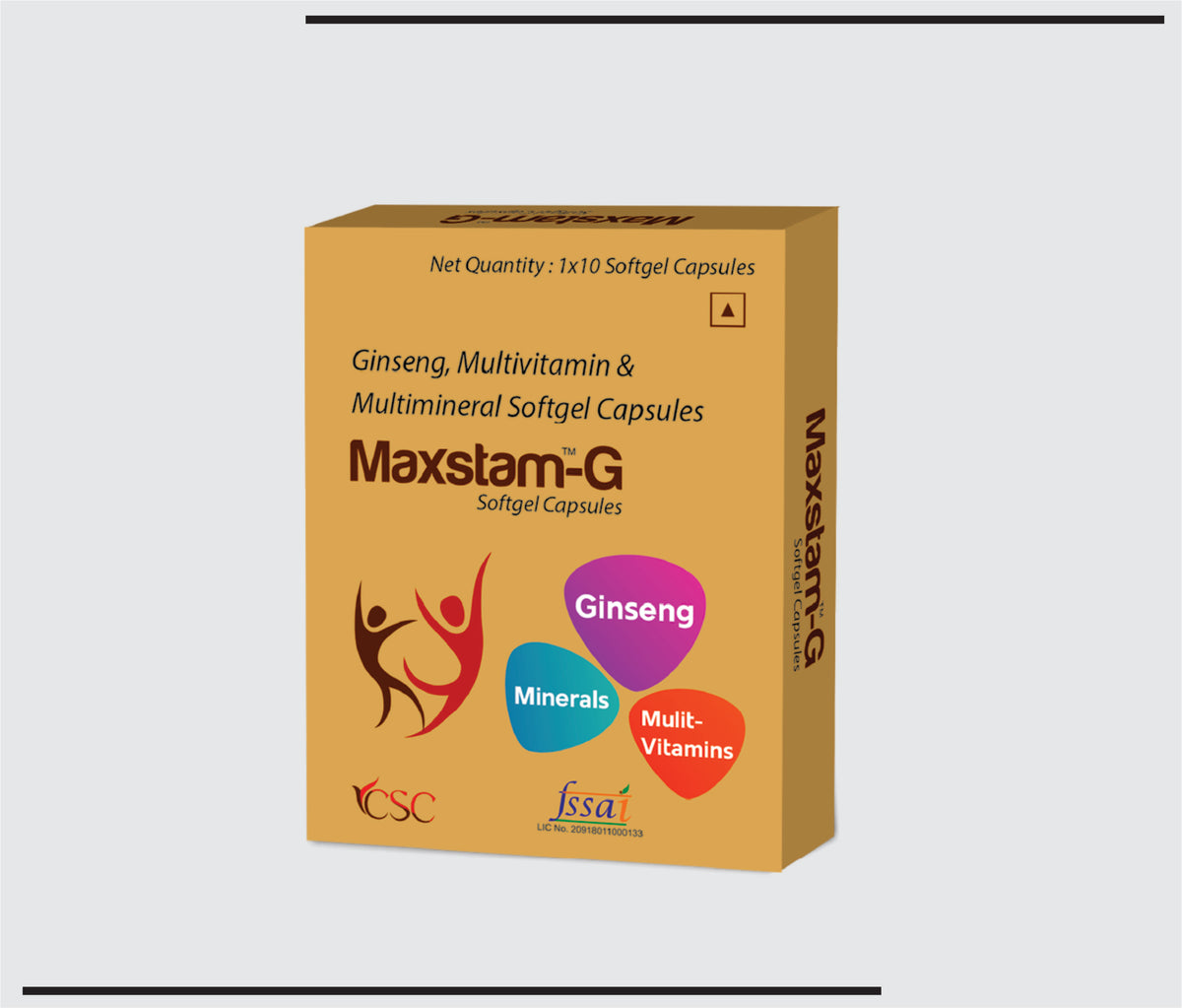 Maxstam-G (10x1x10) Antioxidant+Multivitamin+Multiminerals with Ginseng by Csc