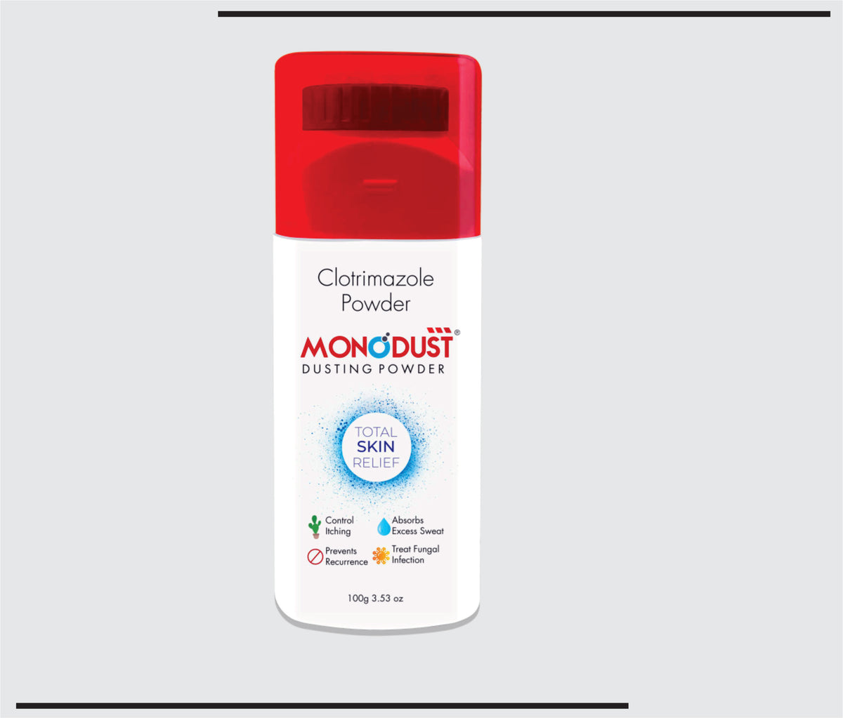 Monodust (100g) Clotrimazole 1% Dusting Powder by Csc